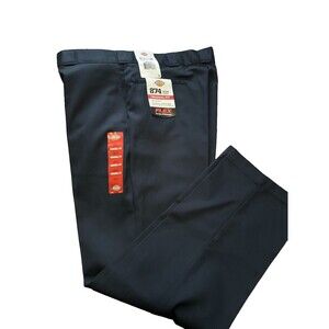 Dickies Men's Work Pants Navy Blue, Size 38x32, Original Fit Flex 874